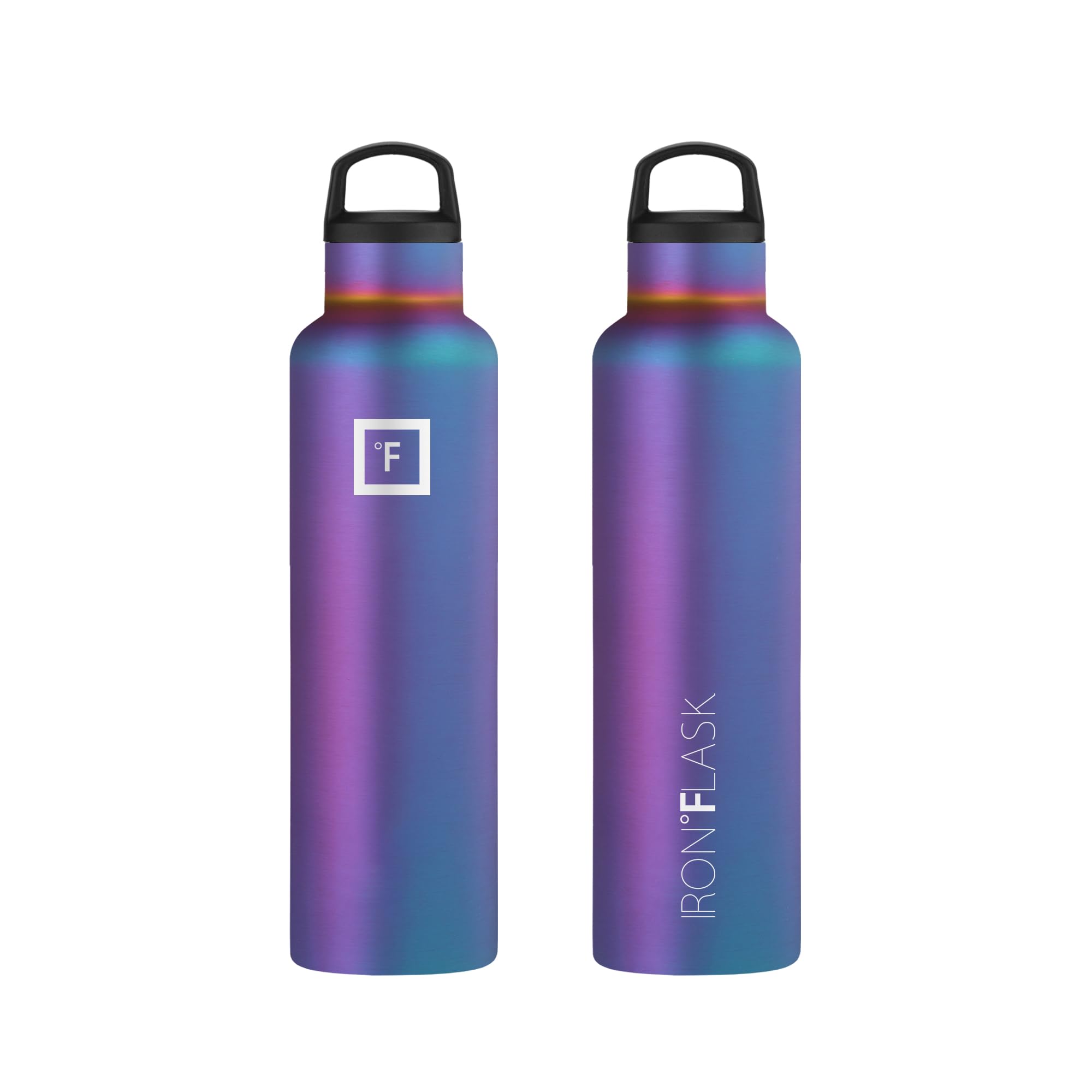 Foto 5 pulgar | Botella De Agua Iron °flask Para Acampar Y Senderismo, 700 Ml, Color Arcoíris Oscuro - Venta Internacional.