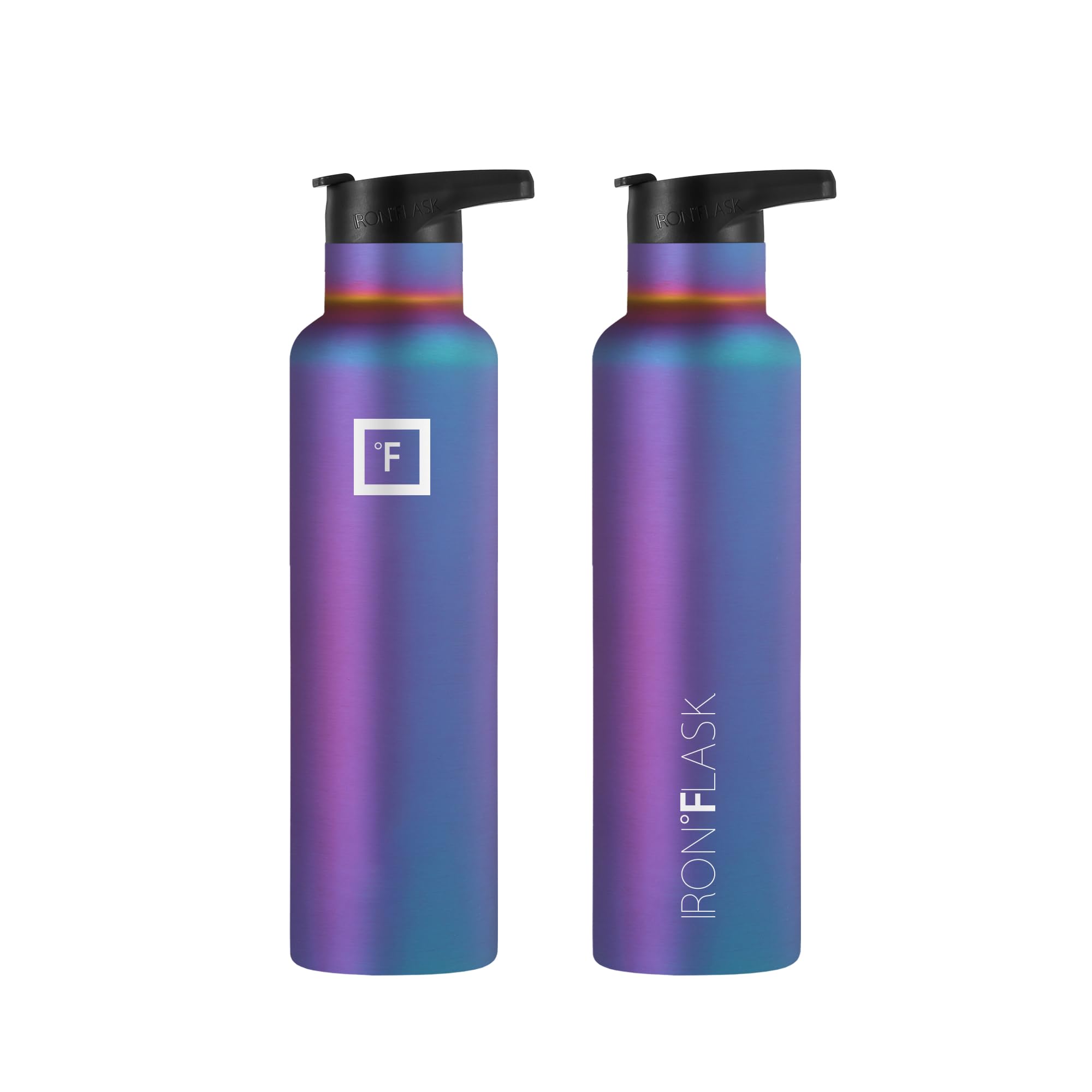 Foto 6 pulgar | Botella De Agua Iron °flask Para Acampar Y Senderismo, 700 Ml, Color Arcoíris Oscuro - Venta Internacional.