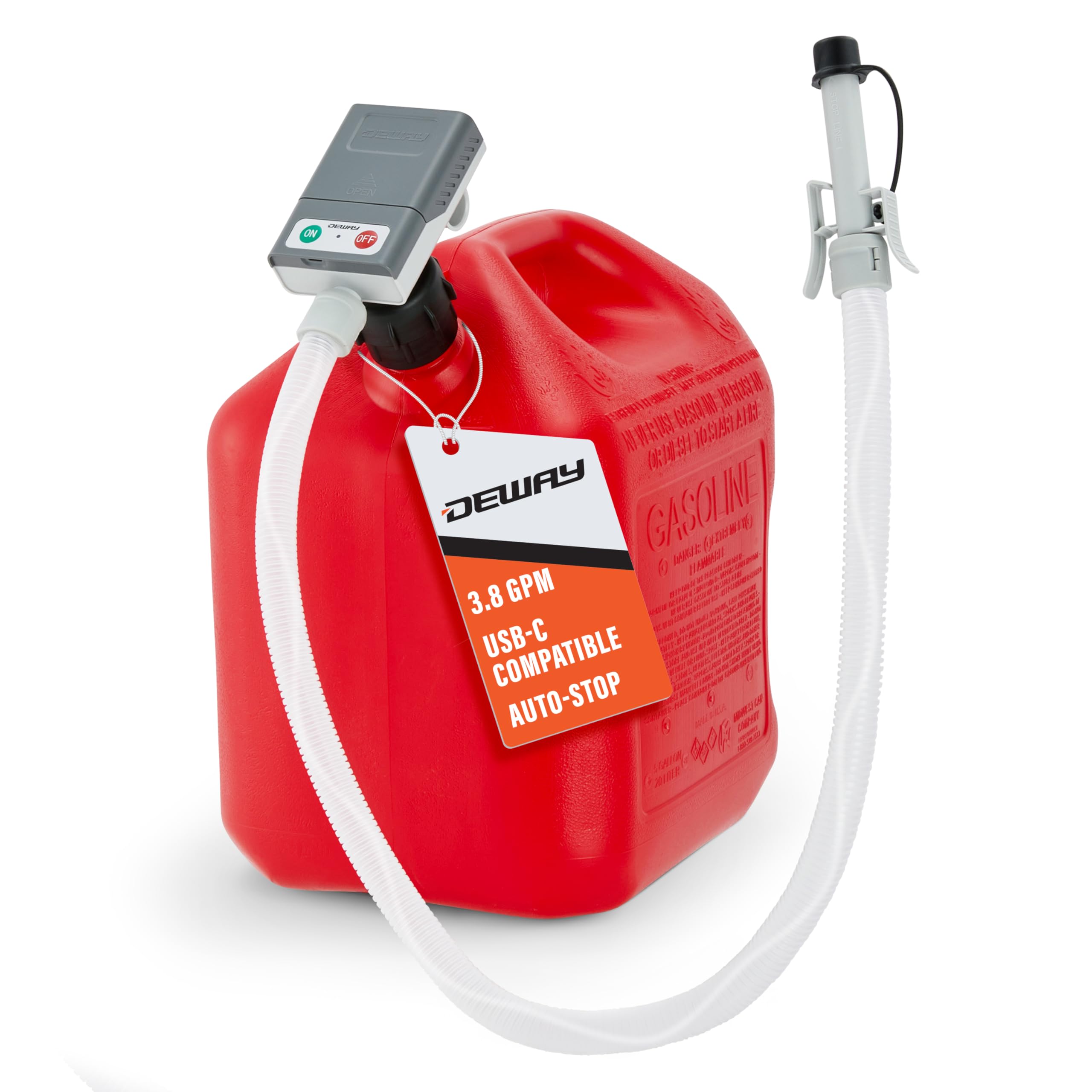 Foto 2 pulgar | Bomba De Transferencia De Combustible Para Lata De Gasolina Deway Con Parada Automática De 3,8 L/min - Venta Interna