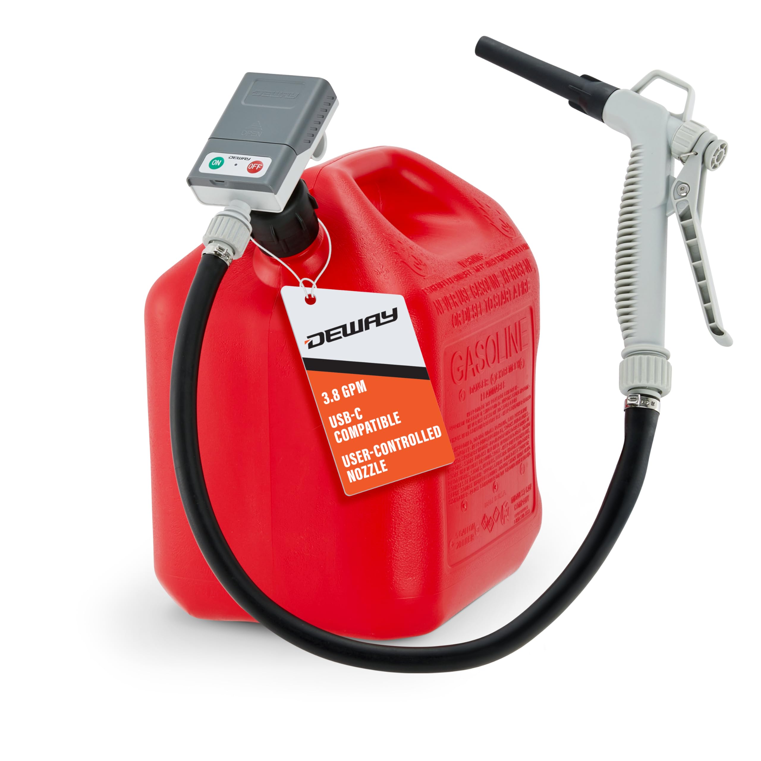 Foto 1 | Bomba De Transferencia De Combustible Para Bidón De Gasolina Deway Fast De 14.4 Lpm Con Accesorios - Venta Internacion