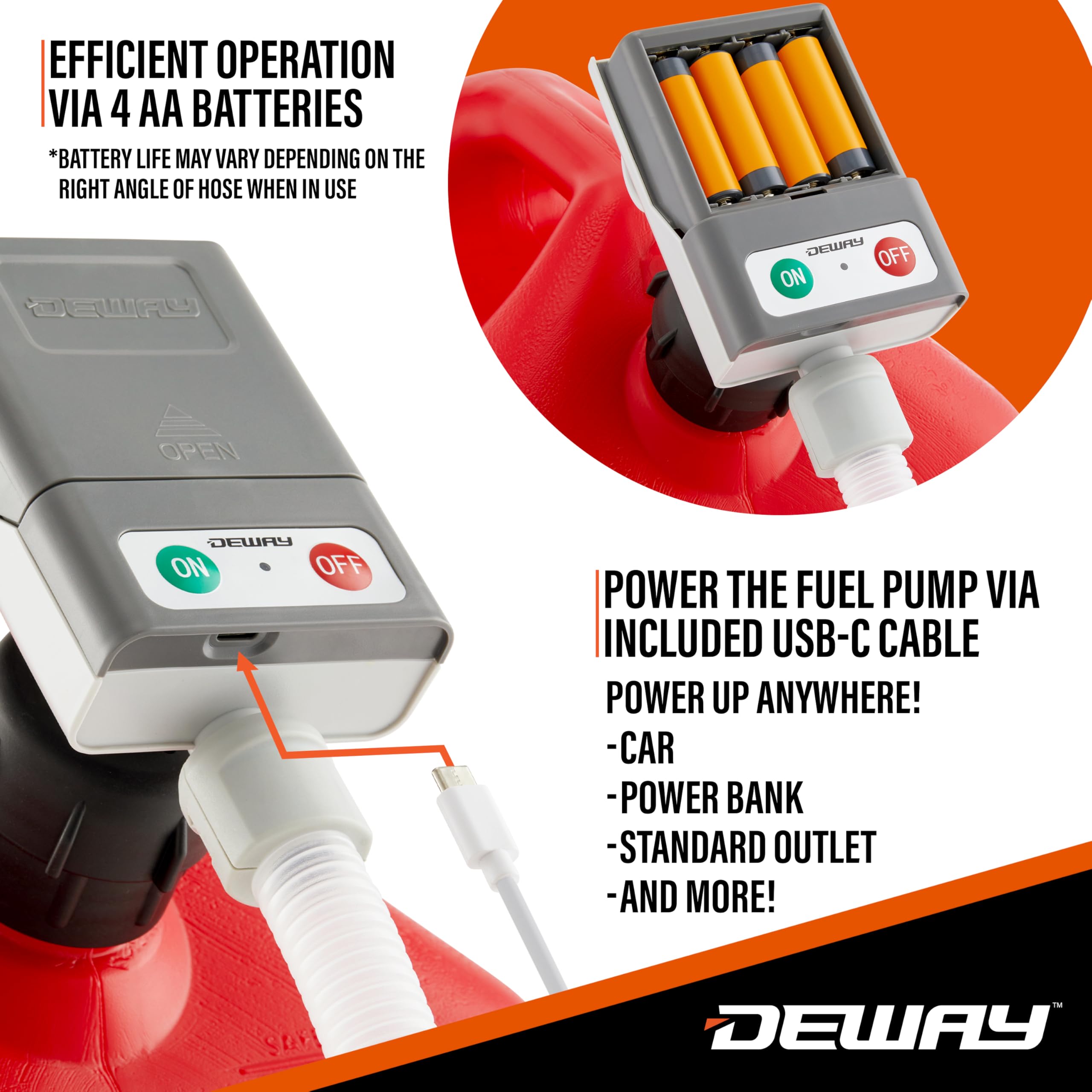 Foto 3 pulgar | Bomba De Transferencia De Combustible Para Bidón De Gasolina Deway Ultra Fast 14.4 Lpm - Venta Internacional.