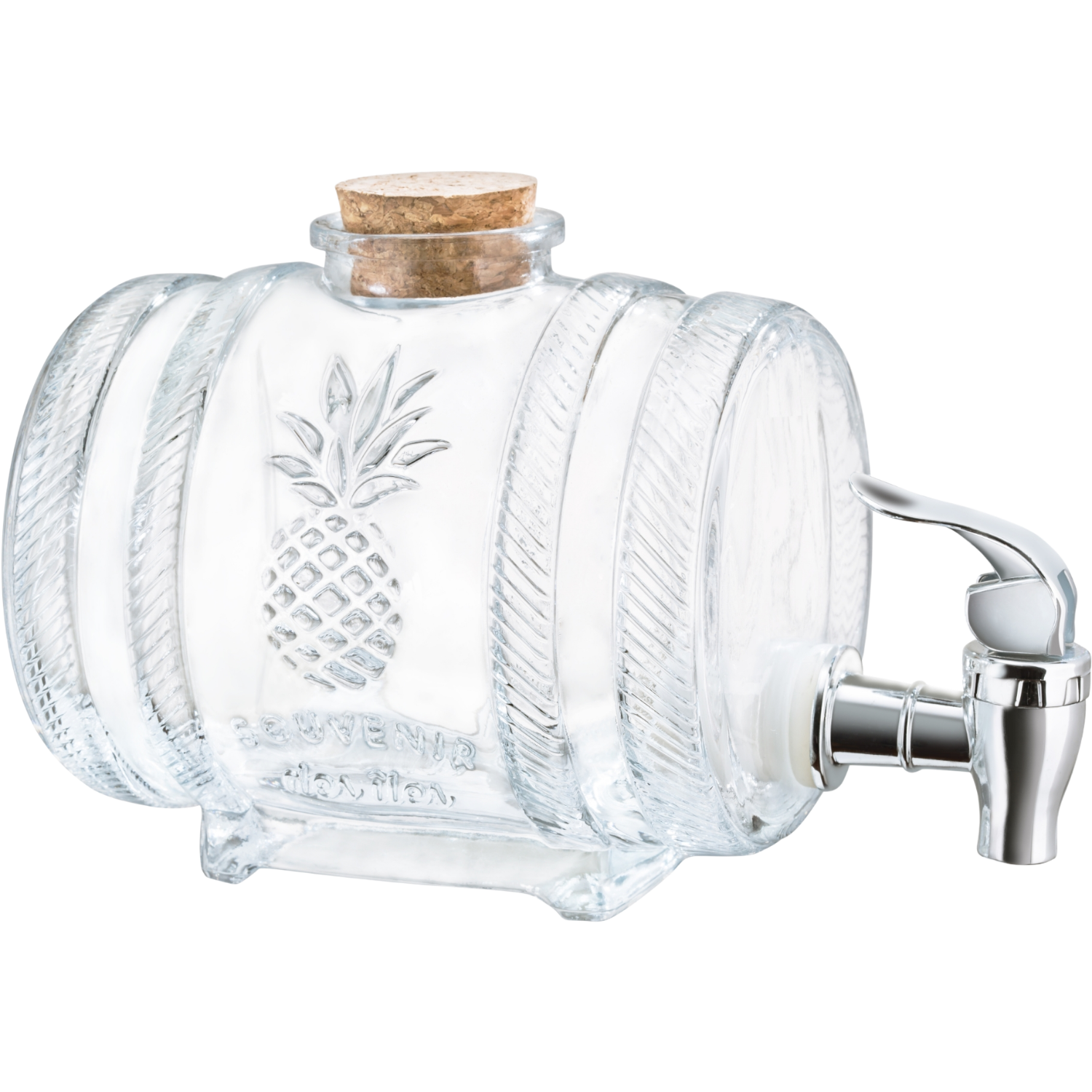 Dispensador De Agua De Vidrio Vittori 1 Litro 10 Piezas