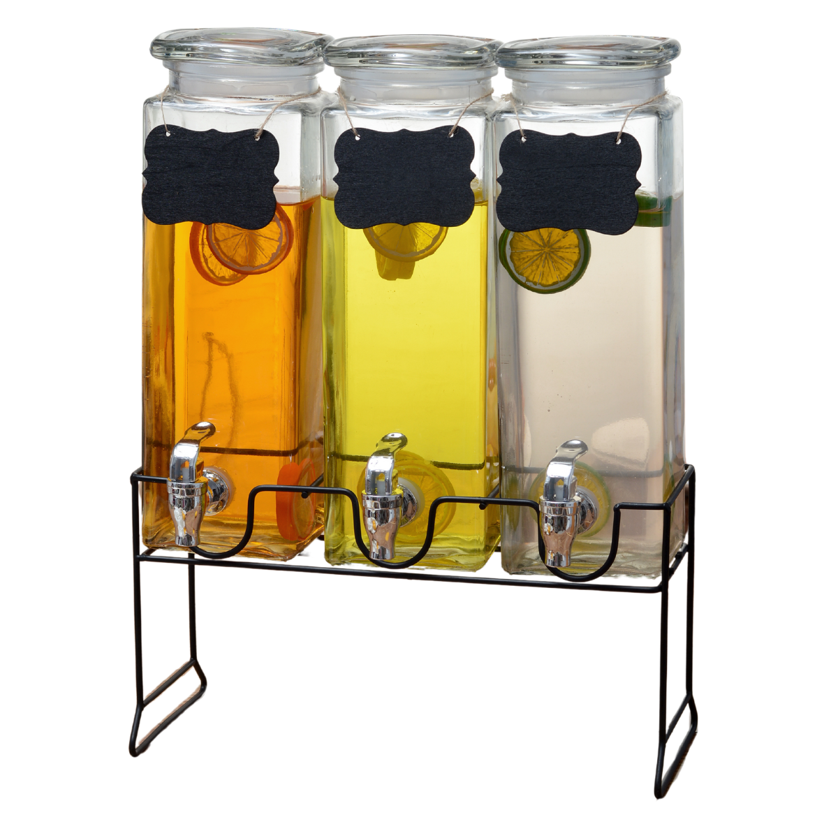 Dispensador De Agua De Vidrio Vittori 2.4 Litros 3 Piezas