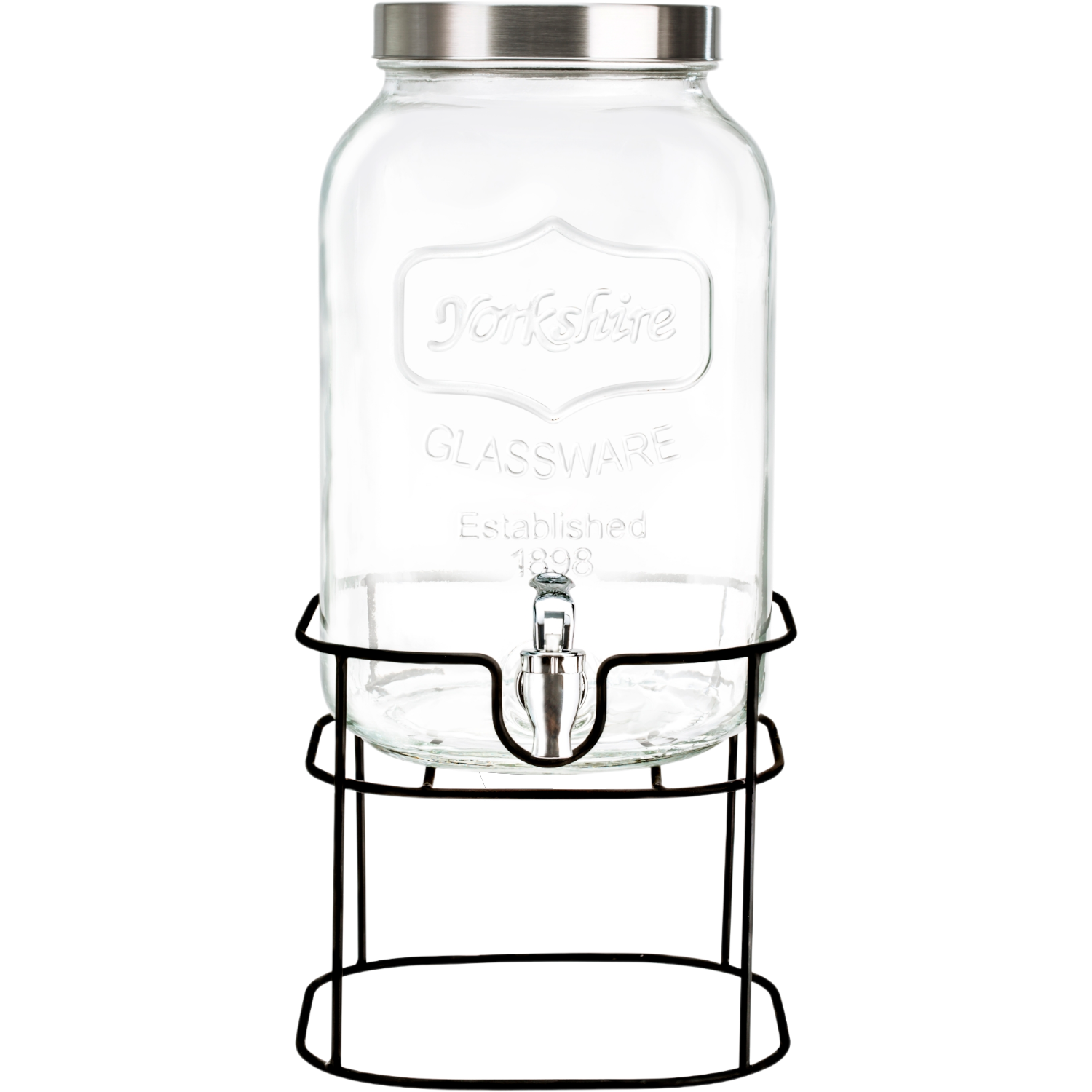 Foto 2 | Dispensador De Agua De Vidrio Vittori 5.1litros  4 Piezas Con Base