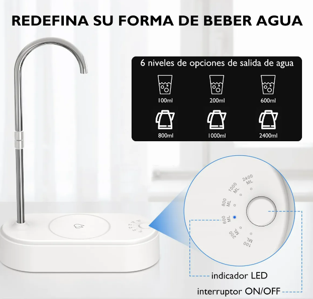 Foto 5 pulgar | Dispensador Xtellar De Agua Eléctrico Bomba Para Garrafón De Agua