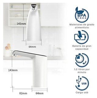Foto 4 | Dispensador Xtellar De Agua Automático Despachador Recargable Casa