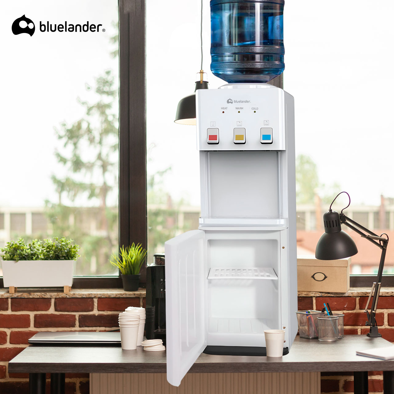 Foto 4 pulgar | Dispensador De Agua Garrafón Bluelander Blanco Con 3 Ajustes De Temperatura