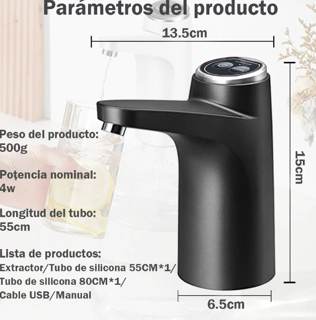 Foto 3 pulgar | Dispensador Xtellar De Agua Negro 127v