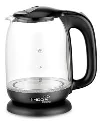Foto 4 pulgar | Hervidor De Agua Timco Jev02 1.7 Lt Jarra De Vidrio Negro
