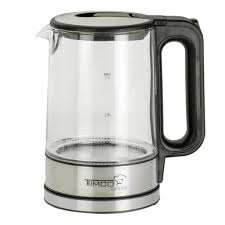 Foto 2 pulgar | Hervidor De Agua Timco Je8707 1.7 Lt Jarra De Vidrio Negro