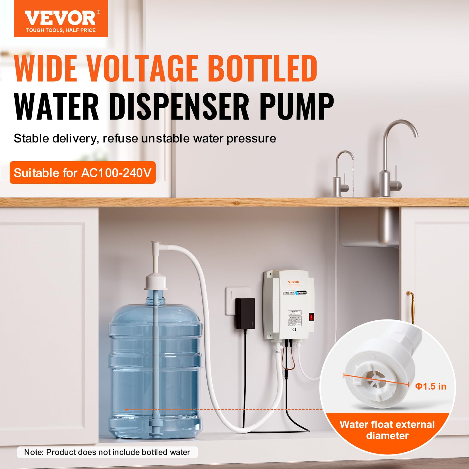 Foto 3 pulgar | Sistema De Bomba Dispensador De Agua Embotellada Vevor De 5 Galones - Venta Internacional.