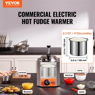 Foto 2 | Dispensador Eléctrico Vevor, Calentador De Chocolate Caliente Comercial De 2.3 Litros - Venta Internacional.