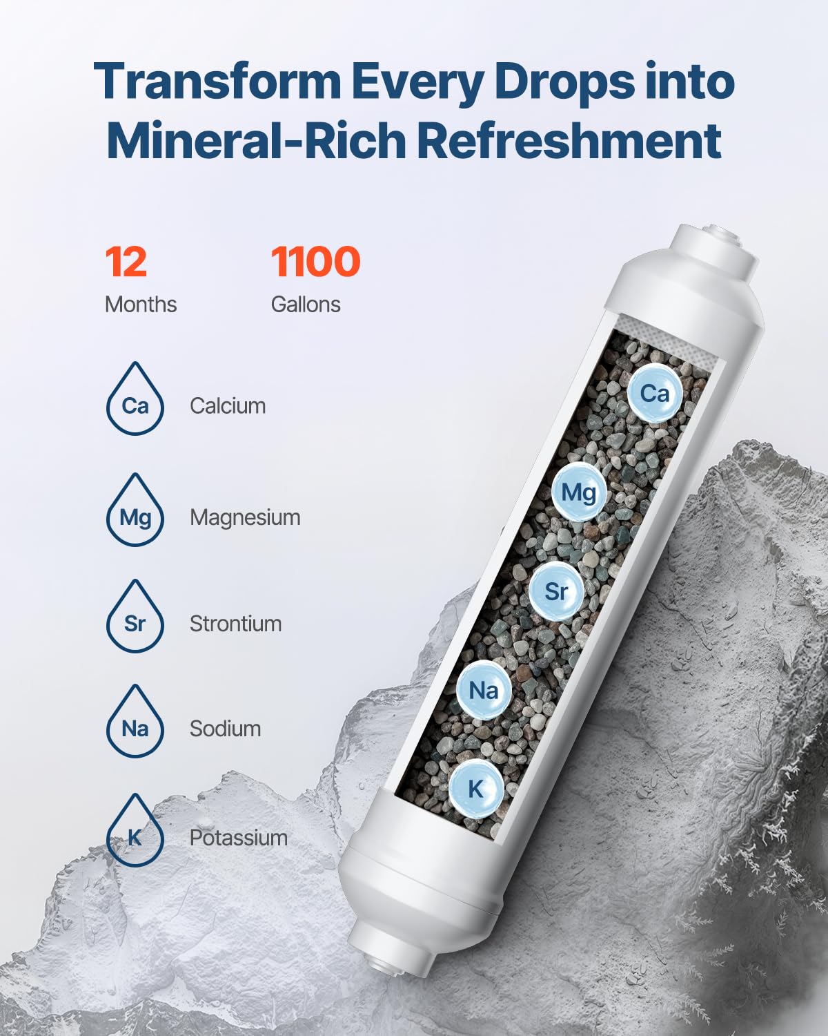 Foto 3 pulgar | Filtro De Agua Vevor Alcaline Universal Remineralization 1100l - Venta Internacional.