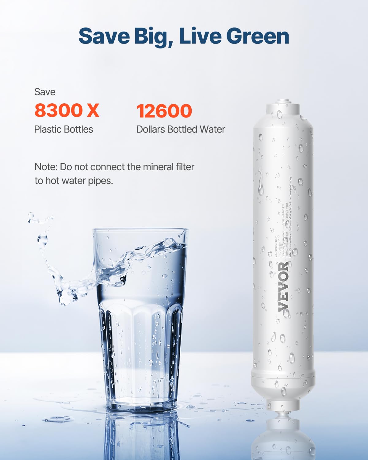 Foto 4 pulgar | Filtro De Agua Vevor Alcaline Universal Remineralization 1100l - Venta Internacional.