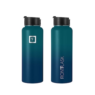 Foto 5 | Botella De Agua Iron °flask Para Acampar Y Hacer Senderismo De 1,2 L Con 3 Tapas Con Pajitas - Venta Internacional.