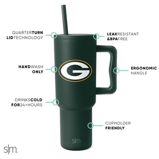 Foto 2 | Vaso Simple Y Moderno De La Nfl Green Bay Packers De 1.2 L Con Asa - Venta Internacional.