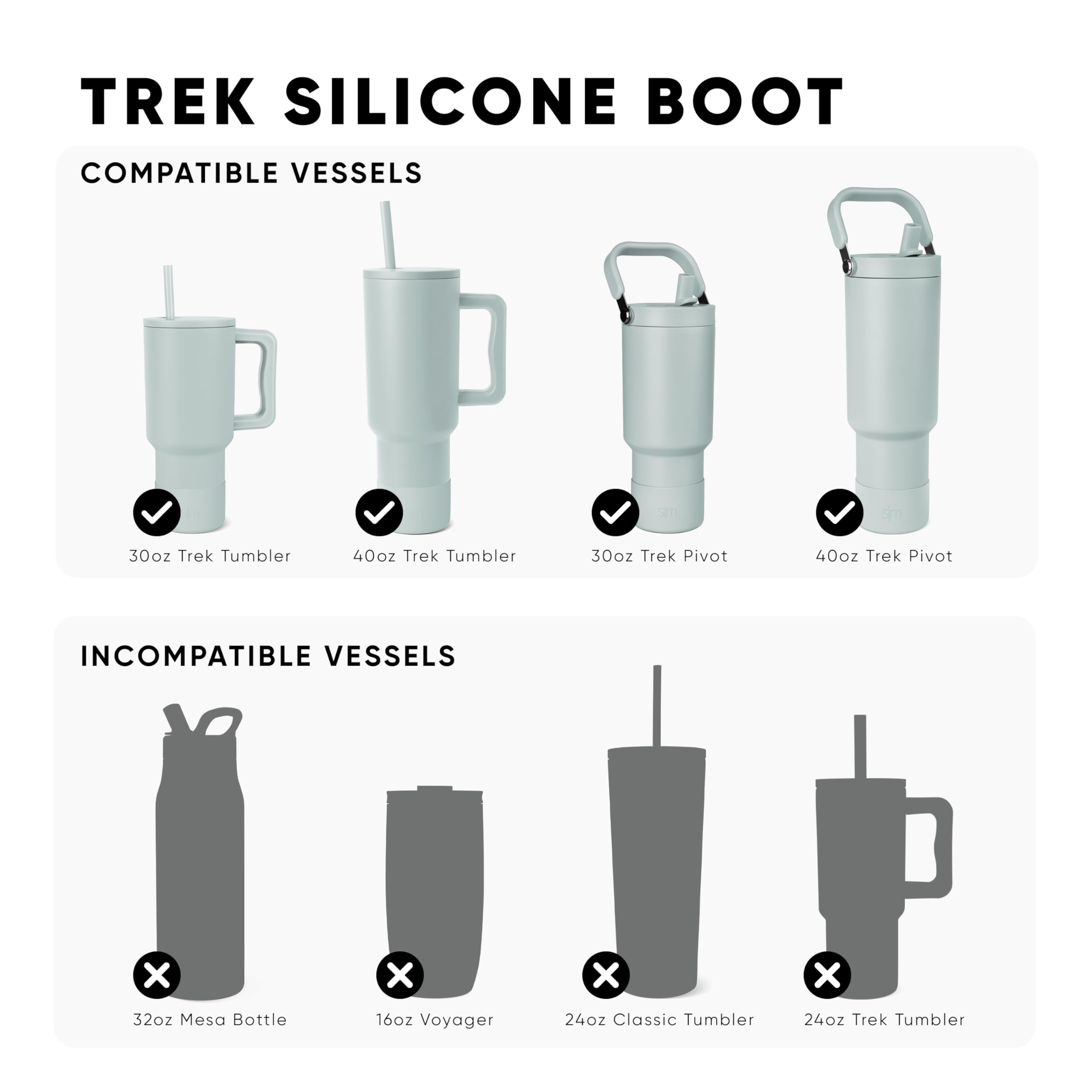 Foto 2 | Vaso Boot For Simple Modern De 1,2 L Con Asa, Color Blanco Invernal - Venta Internacional.