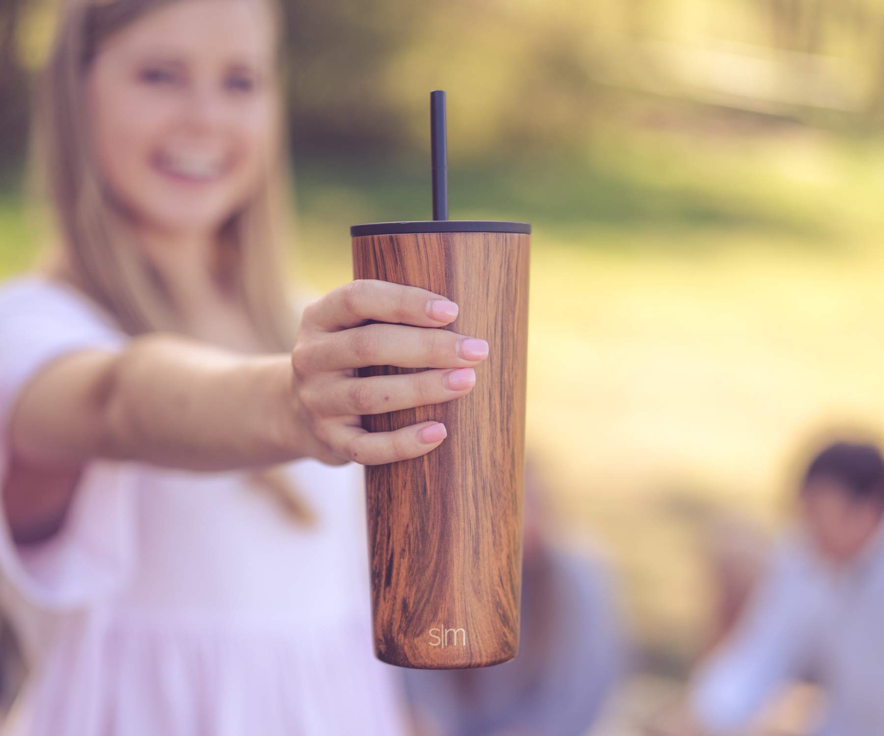 Foto 4 pulgar | Tapa De Vaso Con Pajita Reutilizable Para Un Estilo Clásico Simple Y Moderno - Venta Internacional.