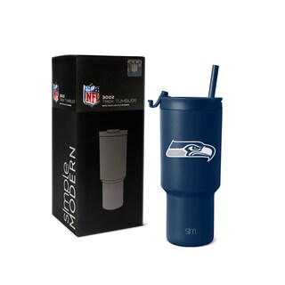 Foto 1 | Vaso Simple Y Moderno De La Nfl Seattle Seahawks De 900 Ml Con Tapa - Venta Internacional.