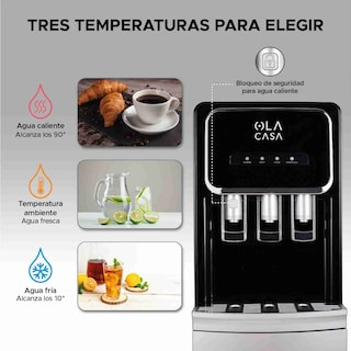 Foto 5 | Dispensador De Garrafón Oculto Elegance Ola Casa - Plata