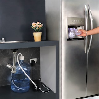 Foto 2 | Bomba Dispensadora De Agua Y Hielo Eléctrica Refrigerador Dúplex Color Negro