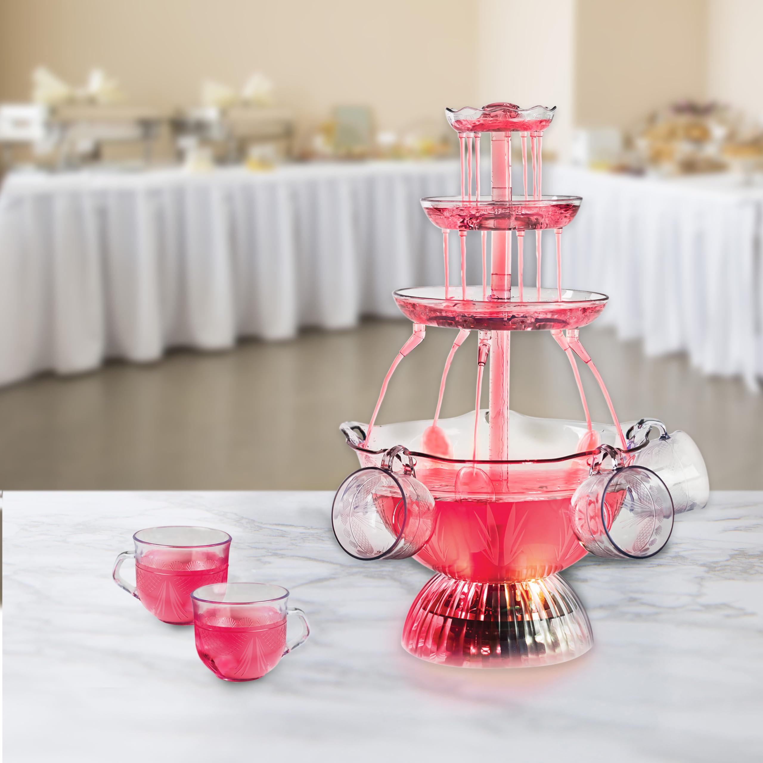 Foto 8 pulgar | Party Fountain Nostalgia Vintage Collection  4 Litros  Con 5 Tazas - Venta Internacional.