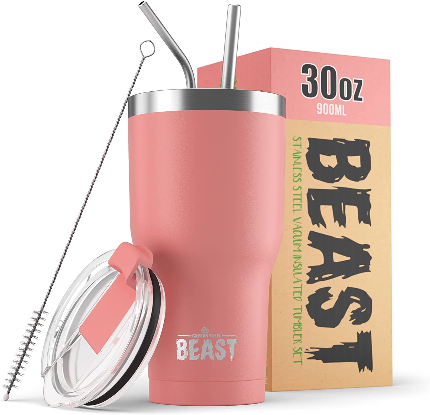 Foto 2 pulgar | Tumbler Greens Steel Beast  Acero Inoxidable  900 Ml  Aislante Al Vacío - Venta Internacional.