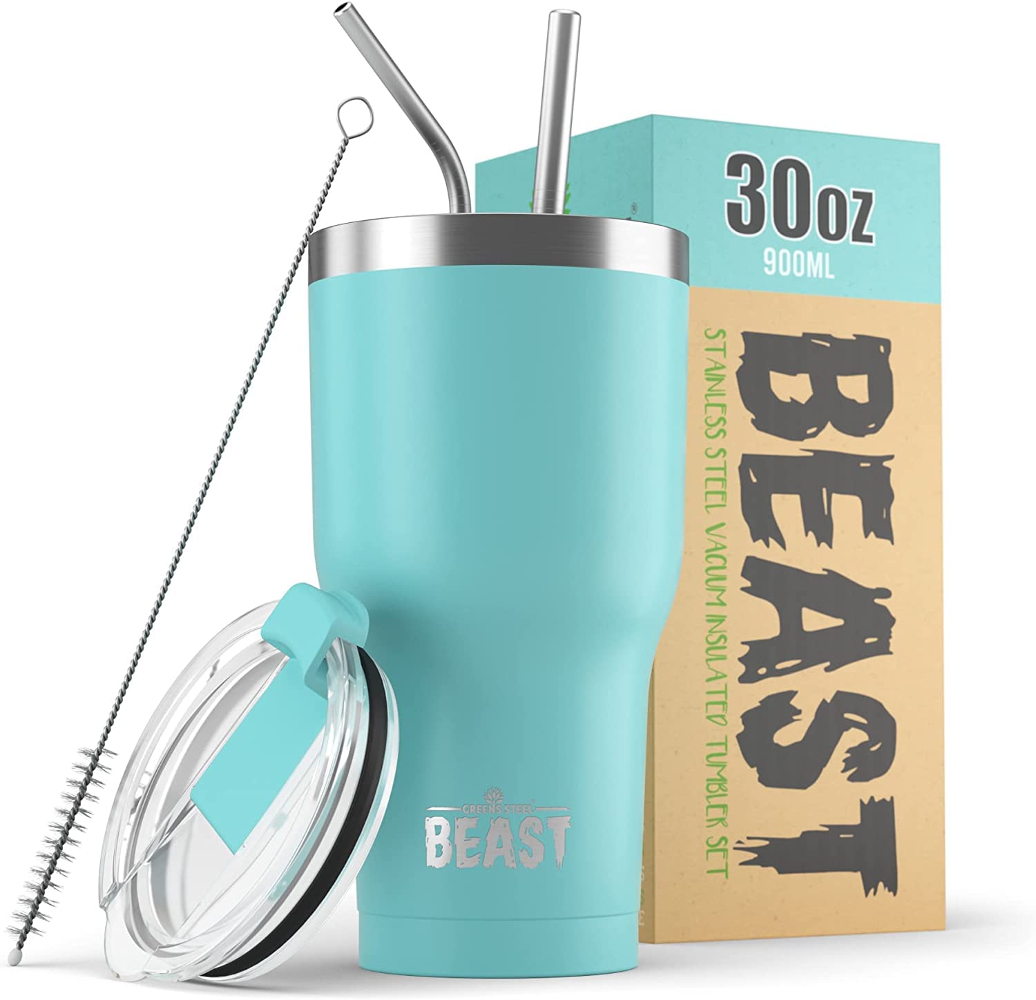 Foto 2 pulgar | Tumbler Greens Steel Beast  Acero Inoxidable  900 Ml  Aislante Al Vacío - Venta Internacional.