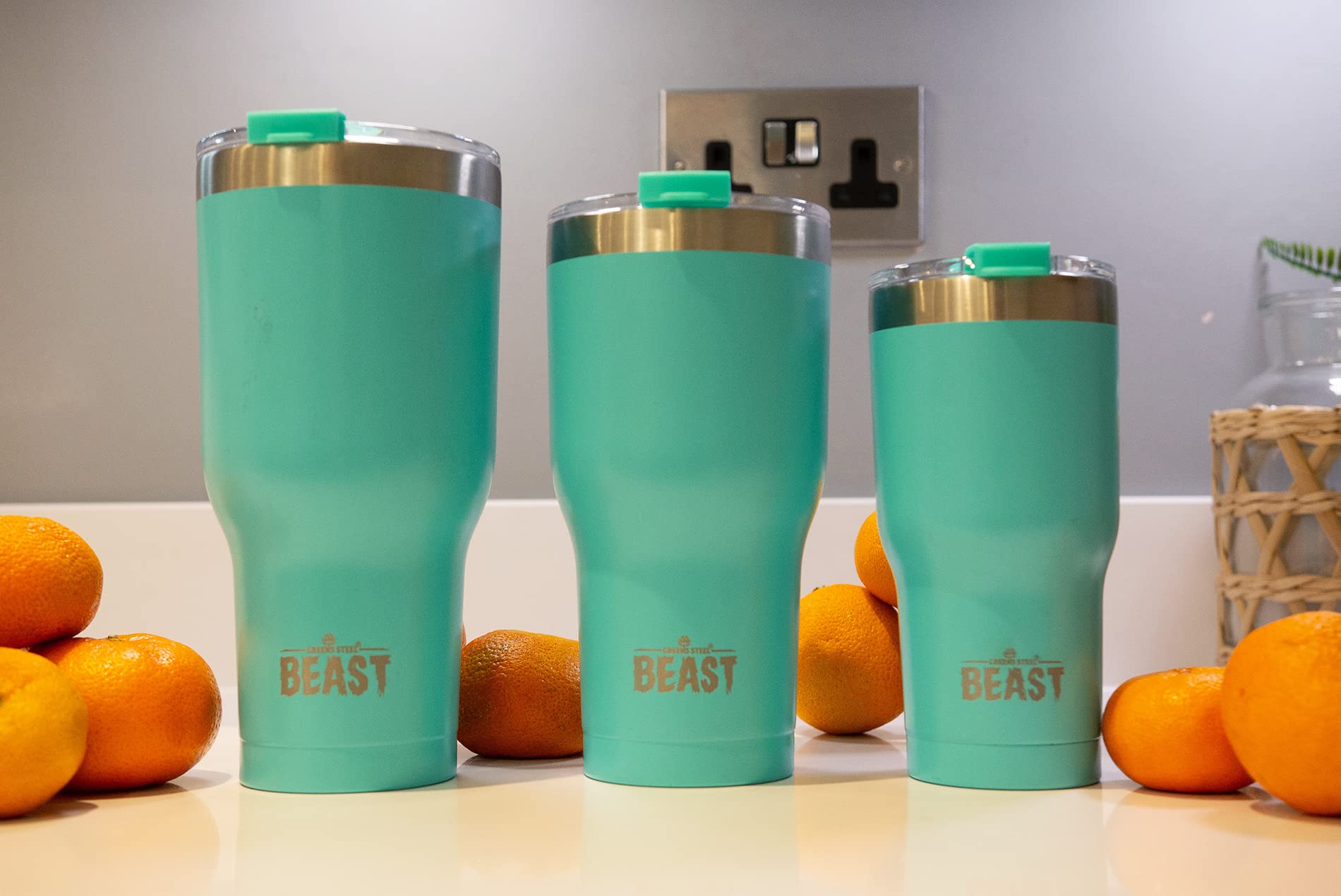 Foto 6 pulgar | Tumbler Greens Steel Beast  Acero Inoxidable  900 Ml  Aislante Al Vacío - Venta Internacional.