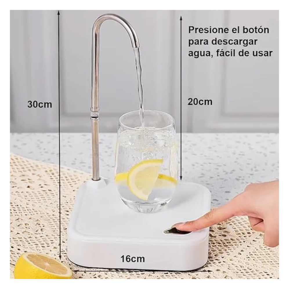Foto 5 pulgar | Dispensador De Agua Eléctrico Bomba  Recargable Y Portátil Belug  Blanco