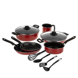 Foto 3 | Batería de Cocina Ekco 12 Piezas con Antiadherente Rojo