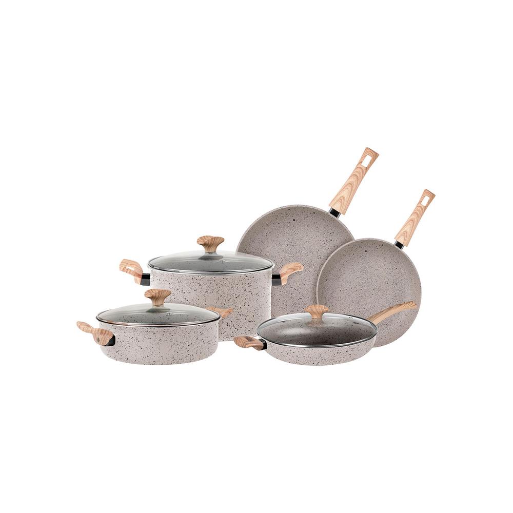Batería de Cocina Vasconia Prima 8 Piezas Hecha de Aluminio