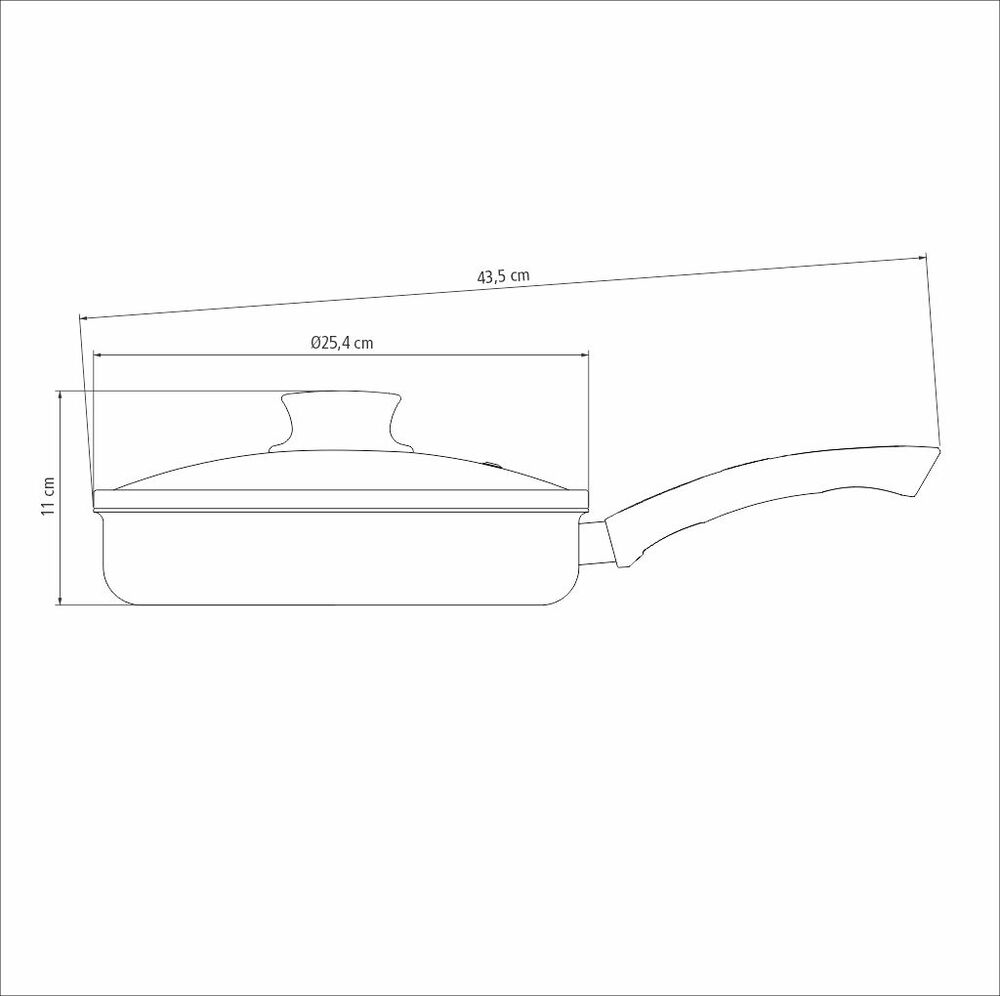 Foto 3 | Sartén Recto Tramontina Rivoli 24 Cm