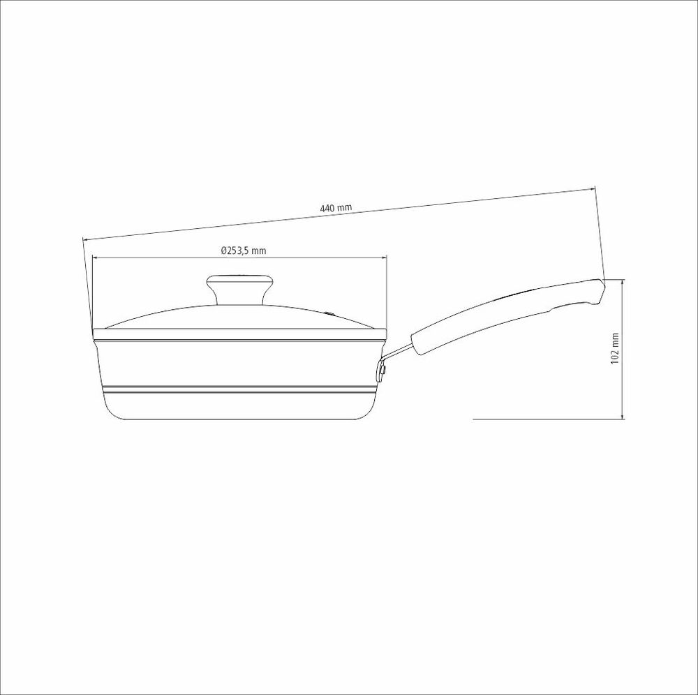 Foto 4 | Sartén Hondo con Tapa Tramontina Rockstar 2,5 L