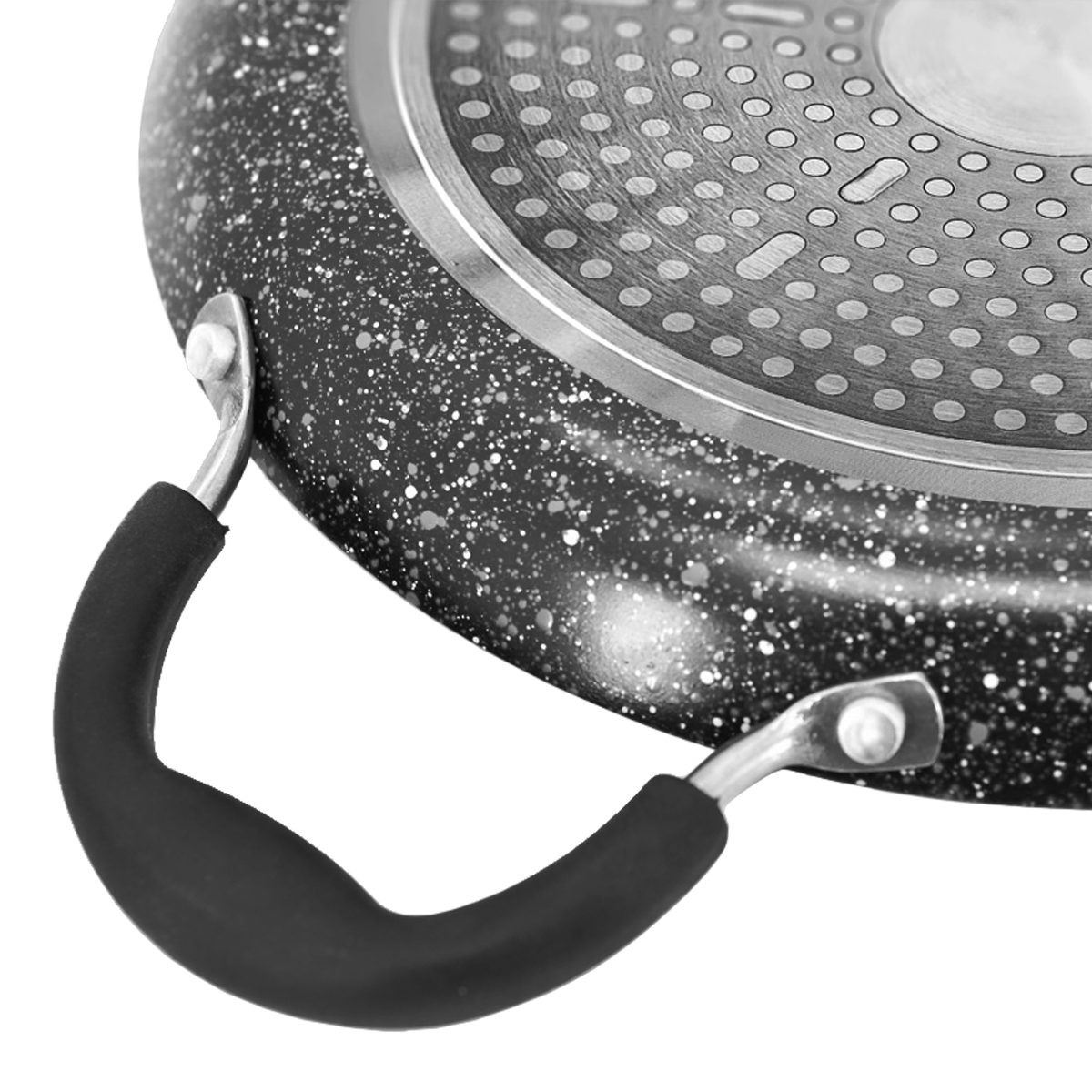 Foto 5 pulgar | Comal Bogner Negro 28 cm Marble Black con Antiadherente Xylan Plus