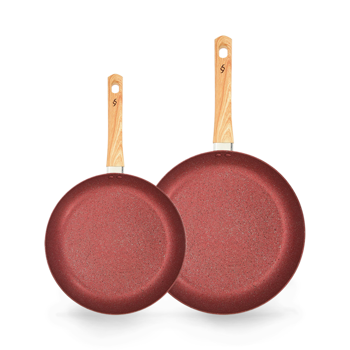 Set De Sartenes Roca Ruby 24 Y 28cm Con Antiadherente