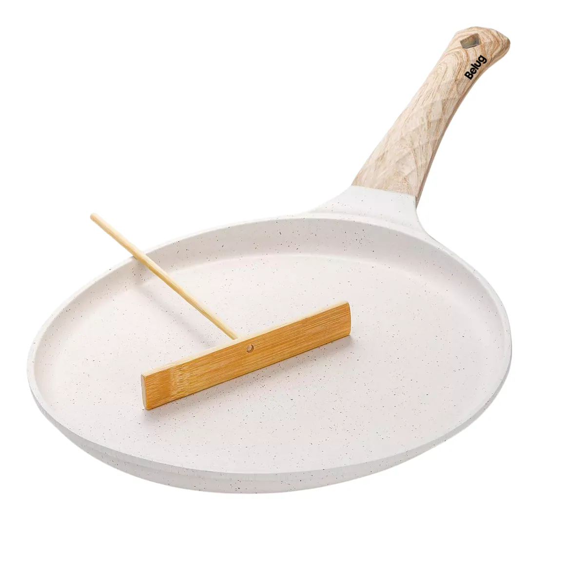 Foto 2 pulgar | Sartén Para Crepera Belug  Con Revestimiento Antiadherente 20 Cm Beige