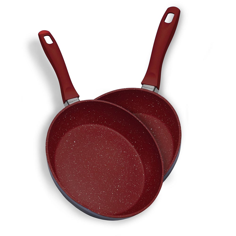 Foto 3 pulgar | Juego De Sartenes Antiadherentes Flavorstone Set 20 Y 24cm Color Rojo