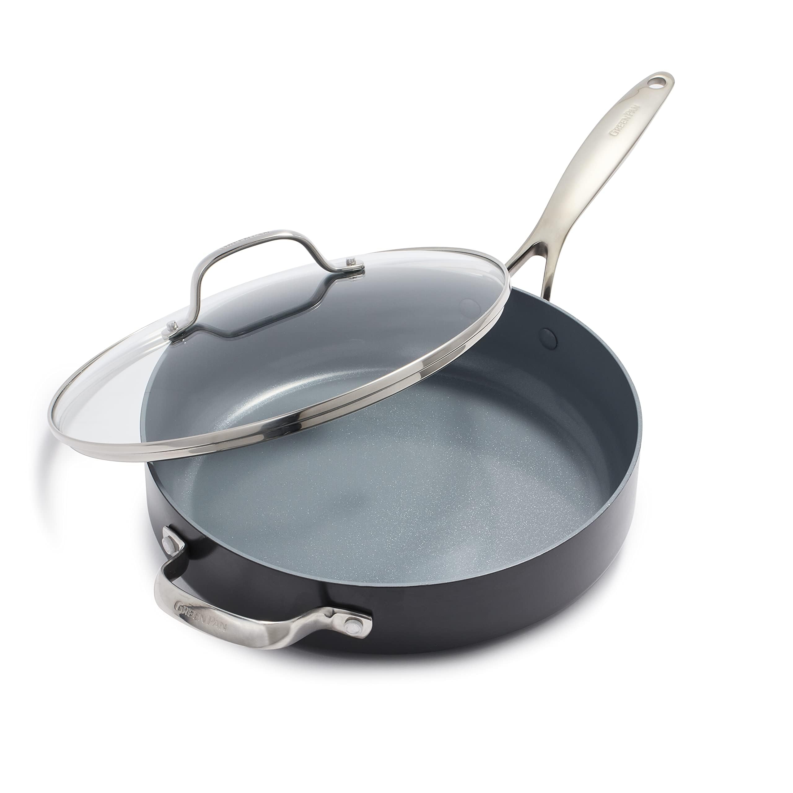 Foto 2 pulgar | Sartén Greenpan Valencia Pro Anodizada Dura De 4,5 Litros Con Tapa - Venta Internacional.