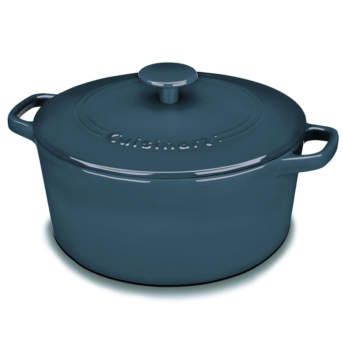 Cazuela Cuisinart Chef's Classic De Hierro Fundido Esmaltado, 5 Litros, Azul - Venta Internacional.