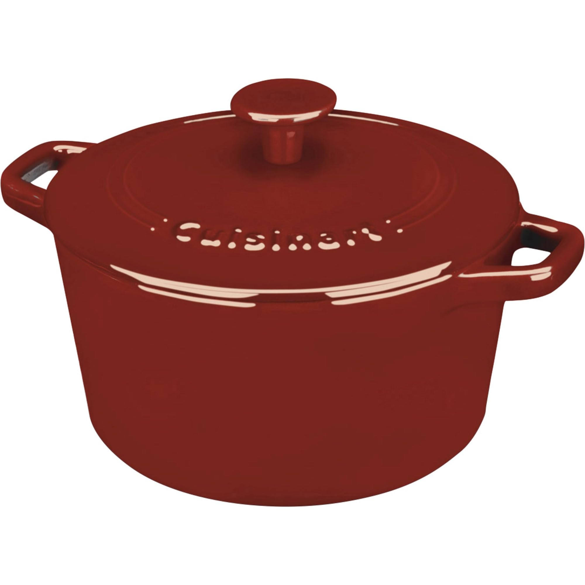 Cazuela Cuisinart Chef's Classic De Hierro Fundido Esmaltado, 3 Litros, Roja - Venta Internacional.
