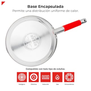 Foto 5 | Bogner Sartén De Acero Inoxidable De 24cm Antiadherente Bfp24