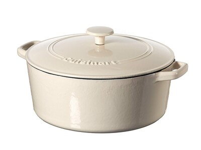 Foto 1 | Cazuela Cuisinart Chef's Classic De Hierro Fundido Esmaltado 7 Litros Crema - Venta Internacional.