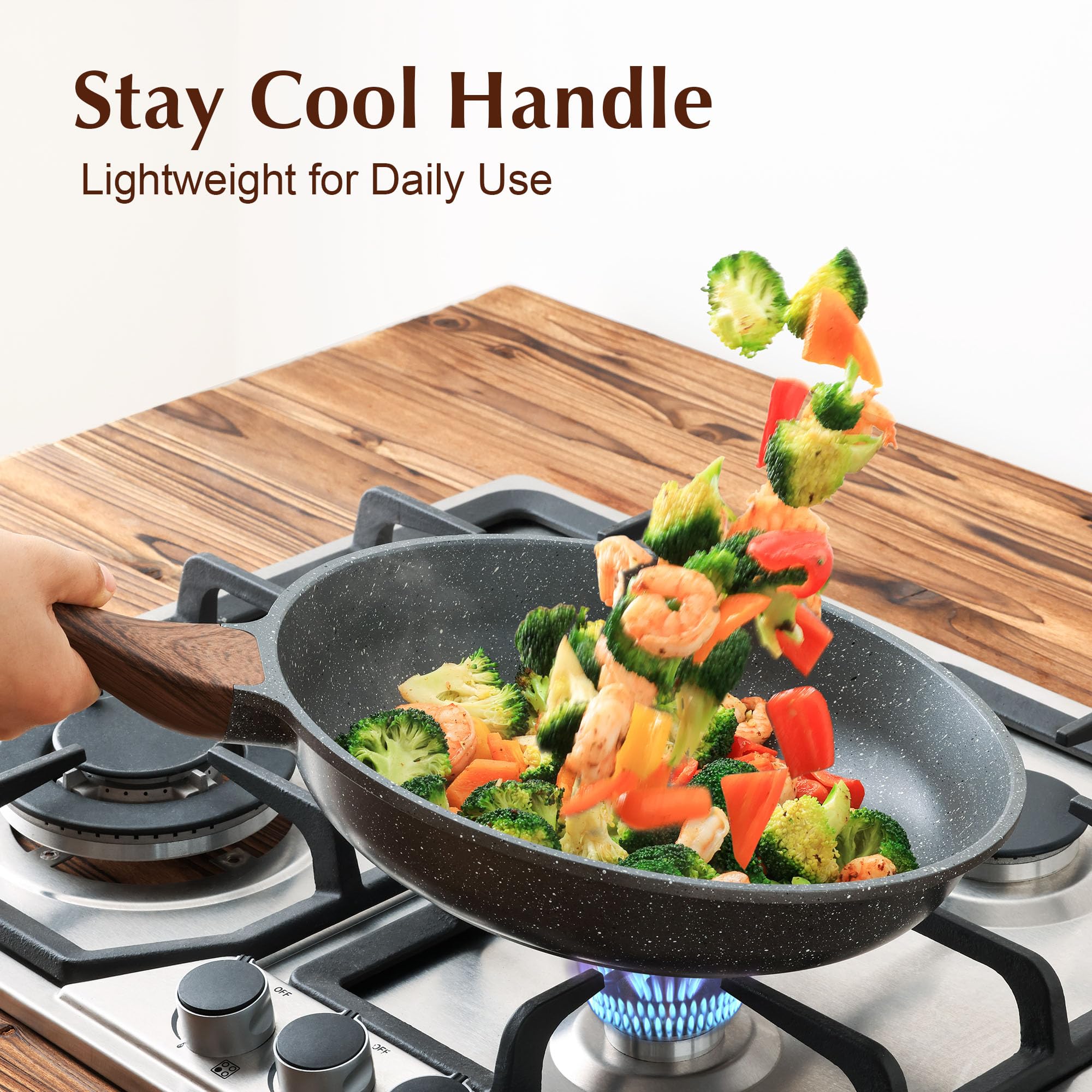 Foto 6 | Sartén Sensarte Antiadherente Con Tapa 28 Cm Healthy - Venta Internacional.
