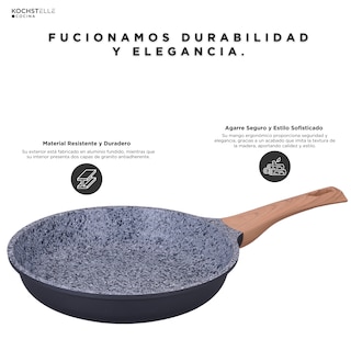 Foto 7 | KOCHSTELLE Sartén de Granito Color Negro Antiadherente 1 pieza