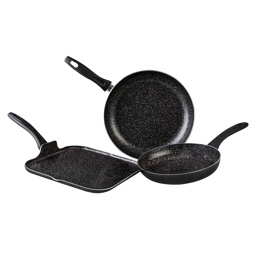 Juego de 2 Sartenes y Comal de Aluminio Cinsa Experta color Negro