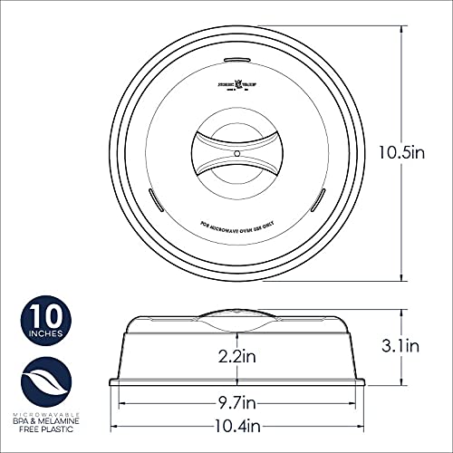 Foto 7 pulgar | Parrilla de Microondas Nordic Ware Redonda con Cubierta Antisalpicaduras - Venta Internacional