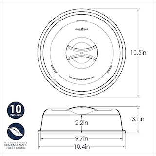 Foto 6 | Parrilla de Microondas Nordic Ware Redonda con Cubierta Antisalpicaduras - Venta Internacional