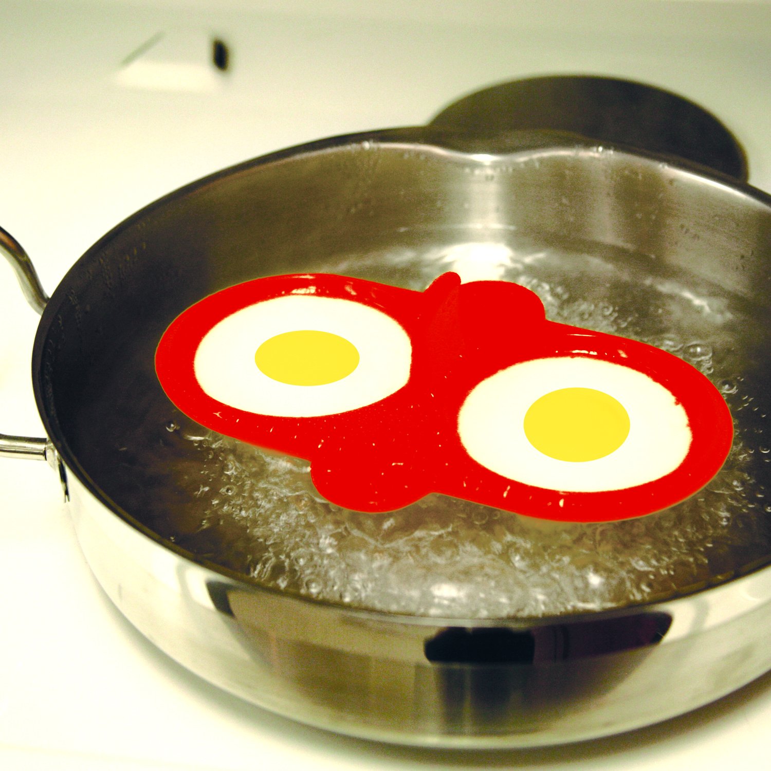 Foto 6 pulgar | Escalfador De Huevos Doble Para Microondas Norpro Silicone Red - Venta Internacional.