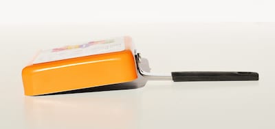 Foto 3 | Sartén Antiadherente Aluminio Para Porciones Pequeñas Naranja